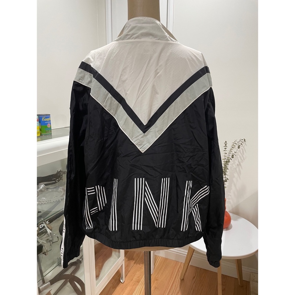 Pink varsity jacket